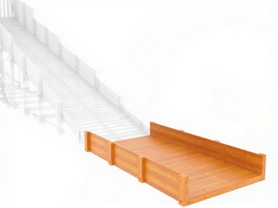 Выкат 2 м для зимних горок Snow Fox (ширина 1,28 м)